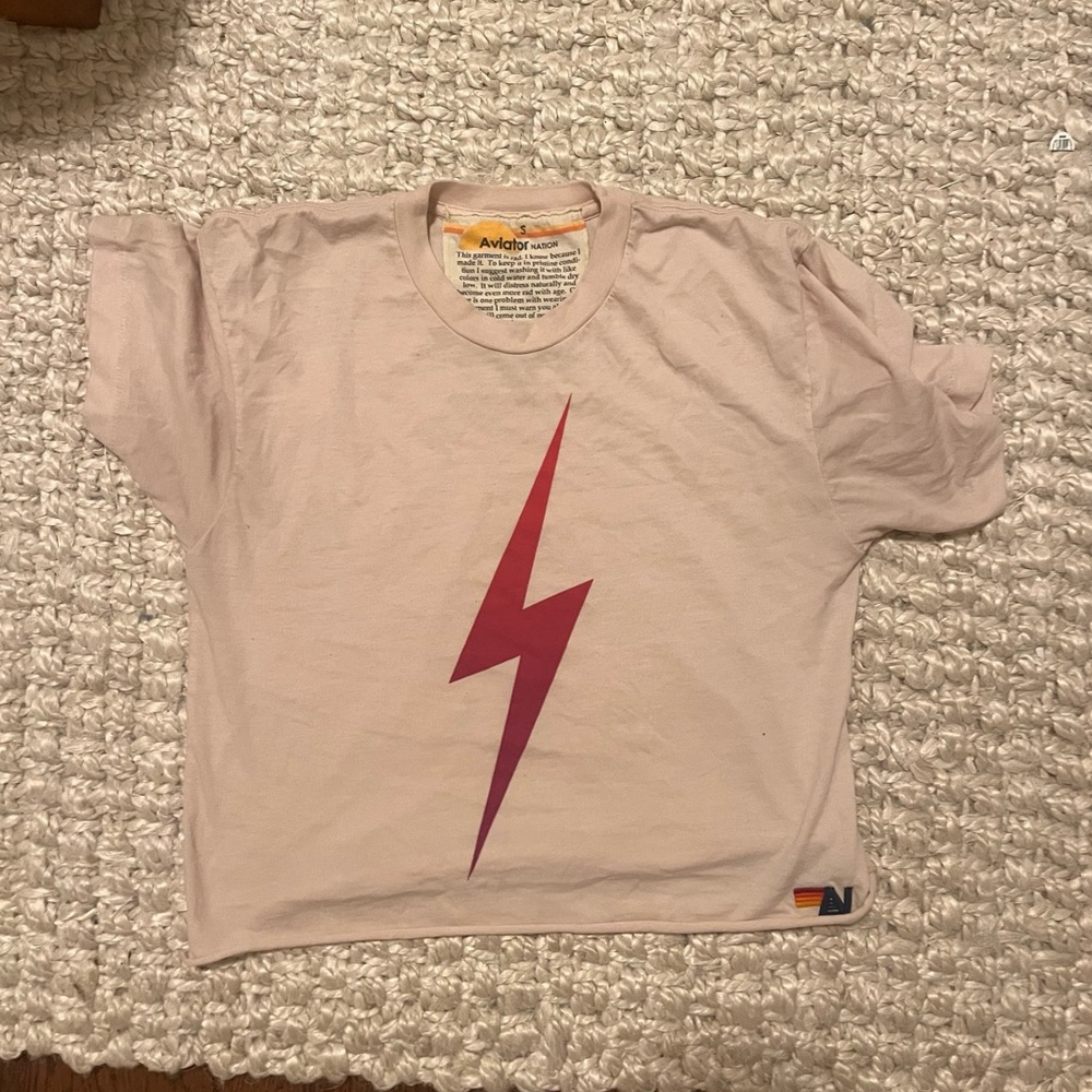 Aviator Nation pink tee